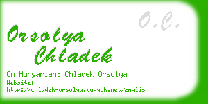 orsolya chladek business card